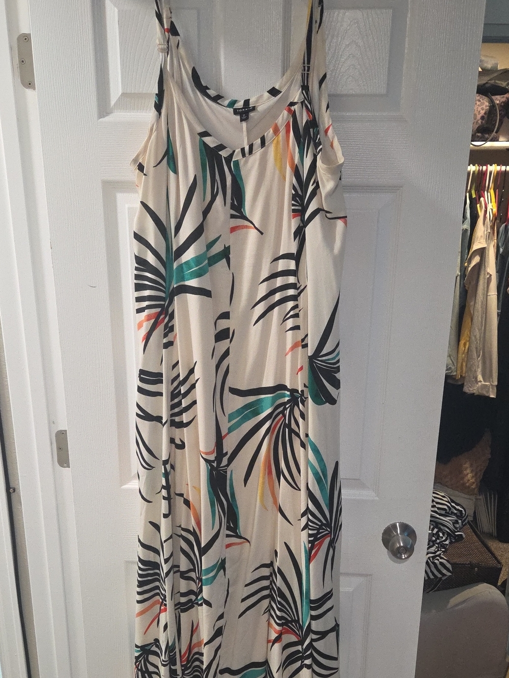 Torrid Women’s Cream Tropical Print Maxi Dress